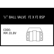 Marley Philmac Ball Valve ¾" FI x FI BSP - MM 20.BV